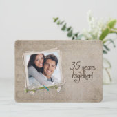 35. Hochzeitstag Open House Einladung (Stehend Vorderseite)