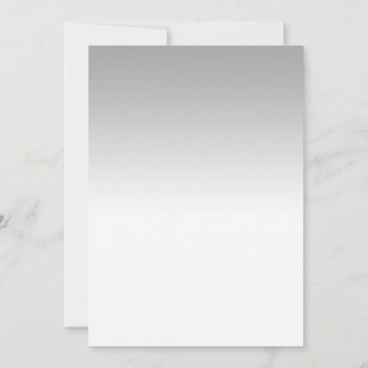 35. Hochzeitstag - Silberweiß Einladung (Rückseite)