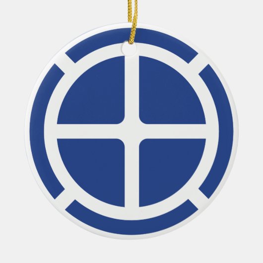 35. Infanterie-Division-Abzeichen Keramik Ornament (Vorne)