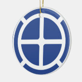 35. Infanterie-Division-Abzeichen Keramik Ornament (Links)