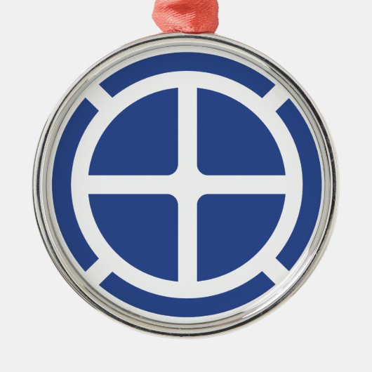 35. Infanterie-Division-Abzeichen Ornament Aus Metall (Vorne)