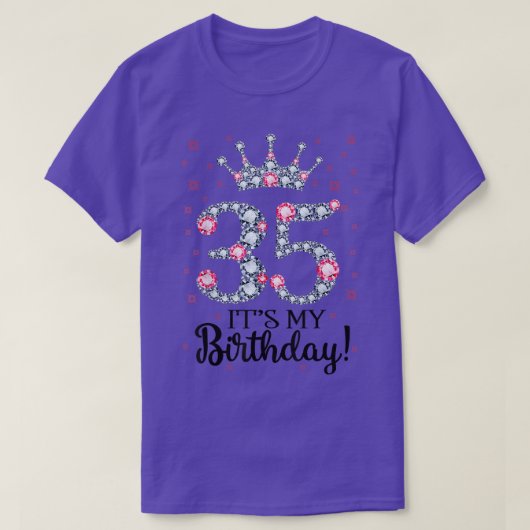 35 It's My Birthday 1987 35Th Birthday Gift Tee Fo (Design vorne)