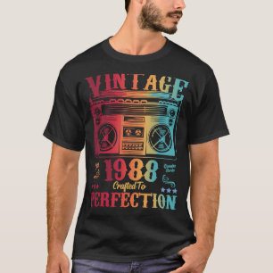 35 Jahre alt Geburtstag Vintag 1988 Frauen Männer T-Shirt