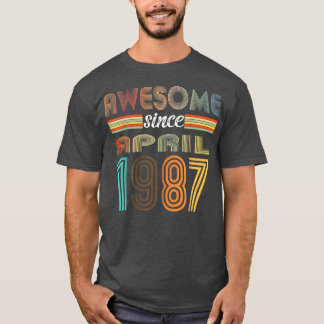 35 Jahre alt Phantastisch seit April 1987 35. Gebu T-Shirt