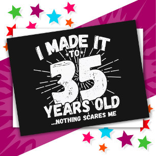 35 Jahre alt Sarcastic Meme Funny 35. Geburtstag Postkarte