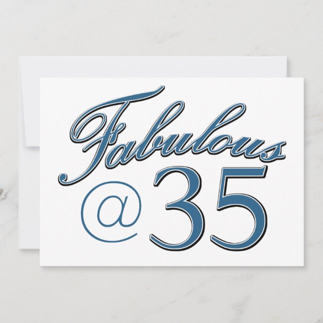 35 Jahre alte Geburtstagsdesigns (Vorderseite)