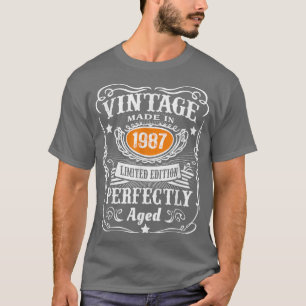 35 Jahre alte Geschenke Vintag 1987 Limited Editio T-Shirt