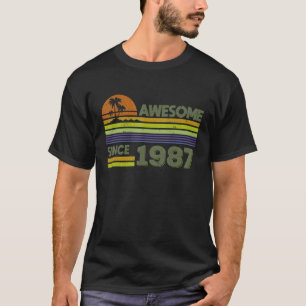 35 Jahre alte Männer Frauen Awesome Seit 1987 T-Shirt