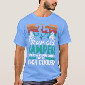 35 Jahre alter Camper Scouting Camping 35 Geburtst T-Shirt