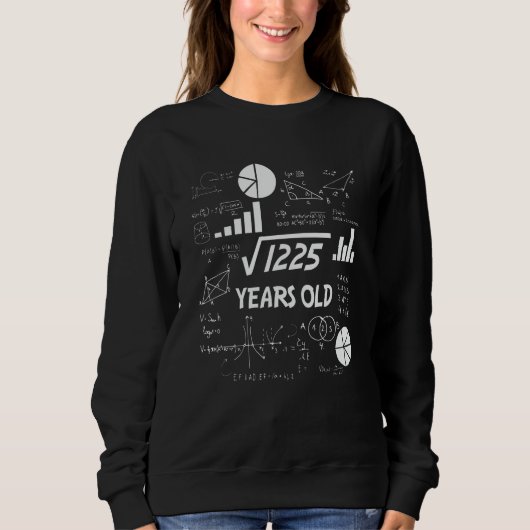 35 Jahre alter Tag Mathematiklehrer 35. Geburtstag Sweatshirt (Vorderseite)