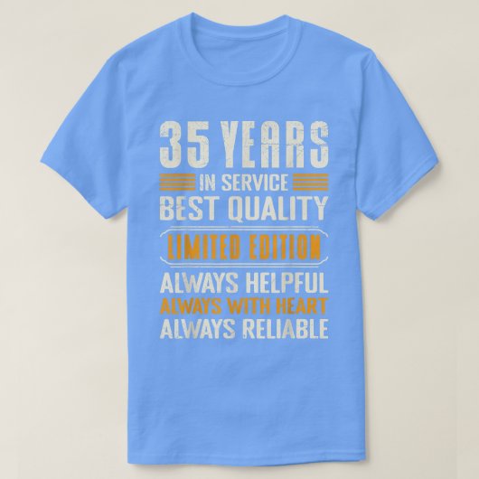 35 Jahre Arbeitsjubiläum T-Shirt (Design vorne)