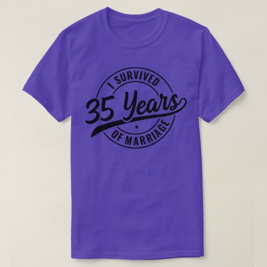 35 Jahre Ehe lustig 35. Hochzeitstag T-Shirt (Design vorne)