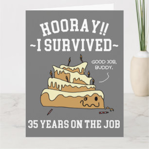 35 Jahre im Job 35. Arbeitsjubiläum Karte