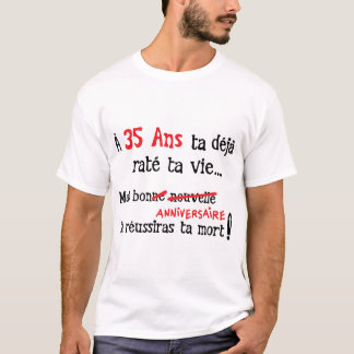 35 Jahre Lebensjahre Reuters Tod T-Shirt
