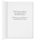 35 Jahre religiöser Dienst Larkspur-Schrift (Innen (Rechts))