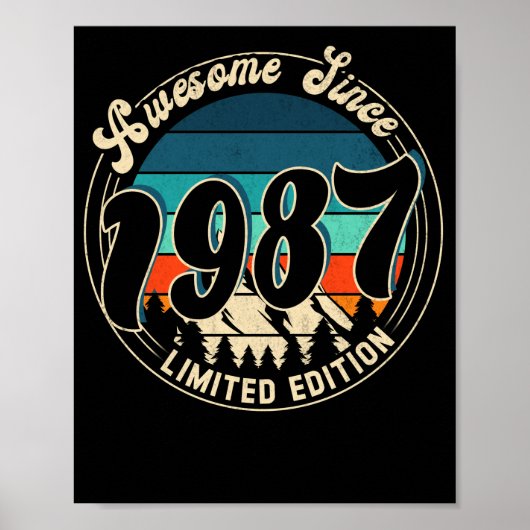 35 Jahre Vintag 35. Geburtstag 1987 Poster (Vorne)