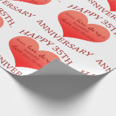 35. Jahrestag Geschenkpapier (Ecke)