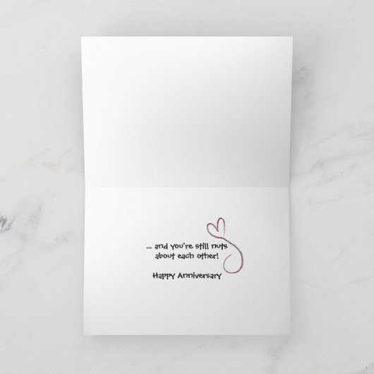 35. Jahrestags-Nüsse Karte (Innenseite)