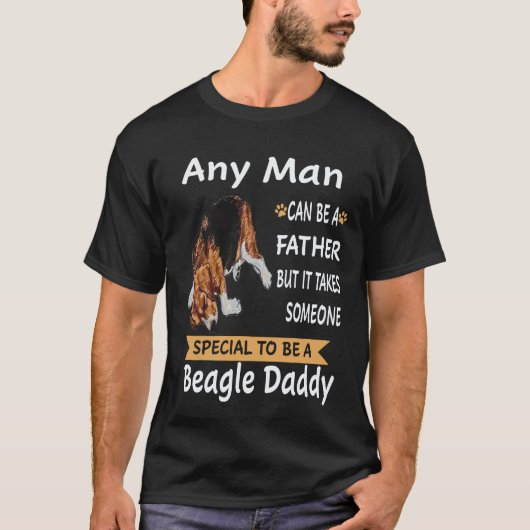 35 Jeder Mann - Beagle Daddy Beagle T-Shirt (Vorderseite)