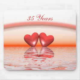 35. Jubiläum Korallenherzen Mousepad