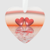 35. Jubiläum Korallenherzen Ornament (Rückseite)