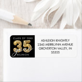 35. Klasse Wiedersehen Black Gold Ballon Zahlen (Insitu)