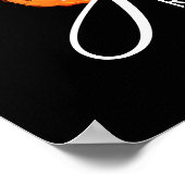 35. Klasse Wiedersehen Welcome Black Orange Balloo Poster (Ecke)