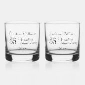 35. Koralle - Jade Wedding Anniversary Whiskyglas (Vorderseite)