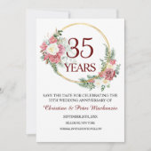 35. Korallenhochzeit Save The Date (Vorderseite)