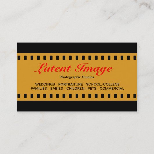 35 mm Film 03 Visitenkarte (Vorderseite)