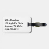 35 mm Film Negativ mit Monogramm Gepäckanhänger (Rückseite horizontal)