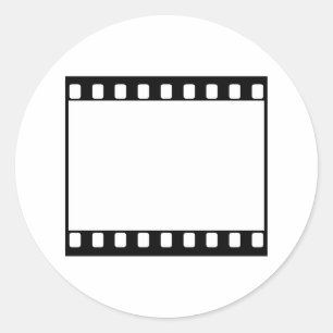 35 mm Film Runder Aufkleber
