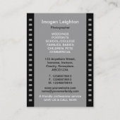 35 mm Filmrahmen 01 - orange Visitenkarte (Rückseite)