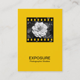 35 mm Filmrahmen 01 - orange Visitenkarte