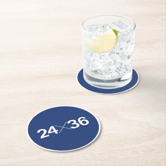 35 mm Filmsensorgröße - 24 x 36 Runder Pappuntersetzer (Vor Ort)