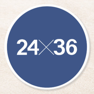 35 mm Filmsensorgröße - 24 x 36 Runder Pappuntersetzer