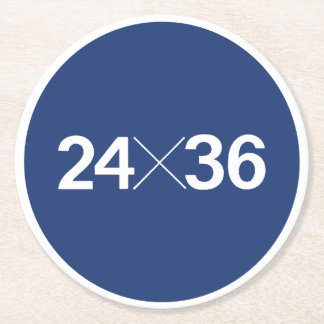 35 mm Filmsensorgröße - 24 x 36 Runder Pappuntersetzer