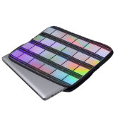 35 mm Filmstreifen: Scanner-Lichteffekte Laptopschutzhülle (Vorne Knopf)