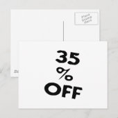 35 % POSTKARTE (Vorne/Hinten)