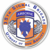 35. Signalbrigade Im Flugzeug Aufkleber (Vorderseite)