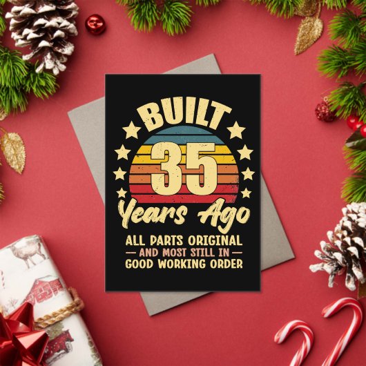 35 Years Ago All Parts Original 35th Birthday Acryleinladungen (Insitu (Feiertag))
