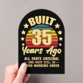 35 Years Ago All Parts Original 35th Birthday Acryleinladungen (Insitu (Handheld))
