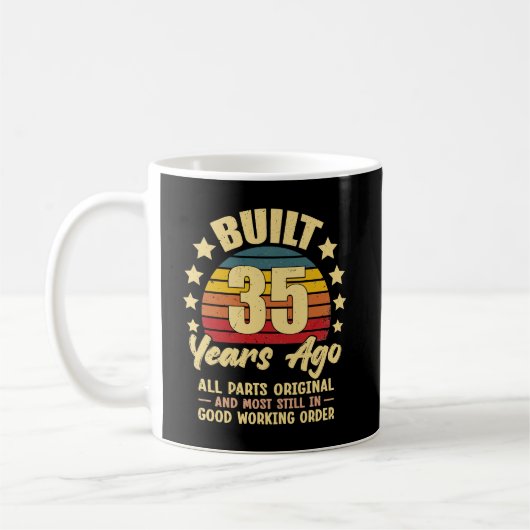 35 Years Ago All Parts Original 35th Birthday Kaffeetasse (Links)