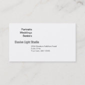 35mm Film Visitenkarte (Rückseite)