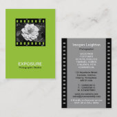 35mm Filmrahmen 01 - Mars Green Visitenkarte (Vorne/Hinten)