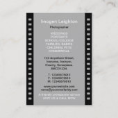 35mm Filmrahmen 02 - weiß - Regenbogen Visitenkarte (Rückseite)