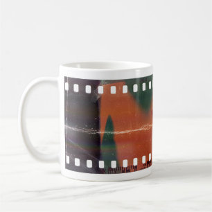 35mm Filmstreifen Start, coole Kratzer. Kaffeetasse