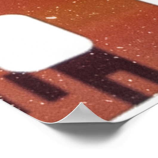 35mm Filmstreifen Start, coole Kratzer. Poster (Ecke)