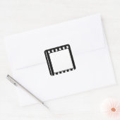 35mm Filmvorführung Hollywood Film Quadratischer Aufkleber (Umschlag)