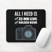 35mm Lens Wedding Fotograf Mousepad (Mit Mouse)